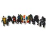 Godzilla Set of 8 Mothra Action Figure 10cm for Car Dashboard, Cake Decoration, Office Desk Study Table Multicolor 