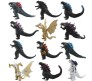 Godzilla Set of 12 Action Figure 8-9cm for Car Dashboard, Cake Decoration, Office Desk Study Table Multicolor 