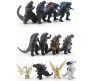 Godzilla Set of 12 Action Figure 8-9cm for Car Dashboard, Cake Decoration, Office Desk Study Table Multicolor 