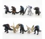Godzilla Set of 12 Action Figure 8-9cm for Car Dashboard, Cake Decoration, Office Desk Study Table Multicolor 