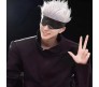 Jujutsu Kaisen Anime Gojo Satoru Cosplay Eye Mask Eye Patch Eye Band Leather Black Accessory 