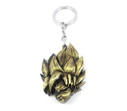 Dragon Ball Z Goku Saiyan Vegeta Face Anime Metal Keychain Key Chain Ring