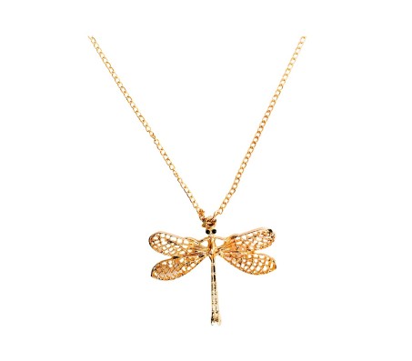  Dragonfly Gilmore Girls Gold Plated Dragon fly Pendant Necklace For Women and Girls