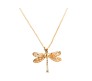  Dragonfly Gilmore Girls Gold Plated Dragon fly Pendant Necklace For Women and Girls