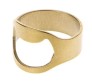 Stainless Steel Bottle Opener Ring Gold Size 20
