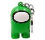 Among Us Action Figure Plastic Rubber Keychain Key Chain for Car Bikes Key Ring Green