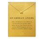 Card + Guardian Angel Protector Wings Symbol Pendant Necklace for Girls and Women