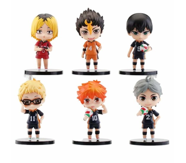 Set of 6 Naruto Sasuke Itachi Kakashi Anime Figures 10 cm for Car  Dashboard Cake Decoration Office Desk and Study Table Multicolor
