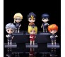 Anime Set of 6 Haikyuu Action Figures 9-11 cm for Car Dashboard, Cake Decoration, Office Desk and Study Table Multicolor