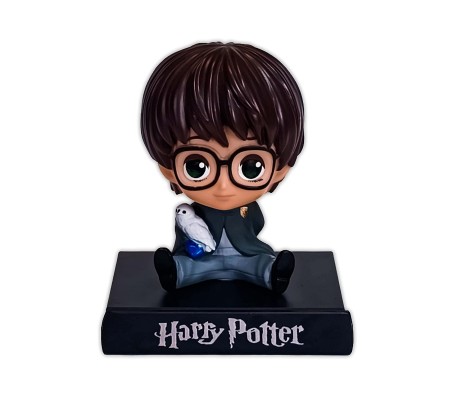 Harry Potter Bobble Head for Car Dashboard with Mobile Holder Action Figure Toys Collectible Bobblehead Showpiece For Office Desk Table Top Toy For Kids and Adults Multicolor