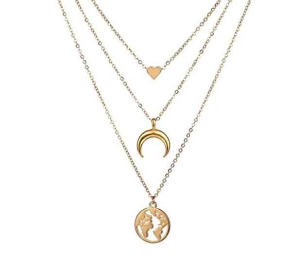 Moon crest necklace deals