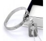 Stainless Steel Heart Lock Bracelet and Key Pendant Silver Pendant Set for Couples Jewellery Set Valentine Gift For Couple