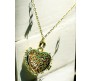 Heart Shape Photo Frame with Rhinestone Openable Memory Locket Gold Chain Necklace Valentine Anniversary Birthday Gift for Girls and Women