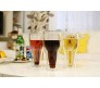 350 ml Creative Double Wall Beer Glass Water Bottle Hopside Down Upside Beer Mug Bottle Crystal Drink Mugs Cups Beer Set of 1