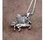 Silver Pegasus Goodluck Charm Galloping Shiny Horse Wings Flying Freedom Stainless Steel with Long 24inch Round Box Chain Necklace Accessories for Men & Women