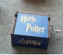 Wooden Harry Potter Music Box Vintage Hand Crank Classical Musical Gifts for Birthday Gift for Men Boys Girls Women Blue