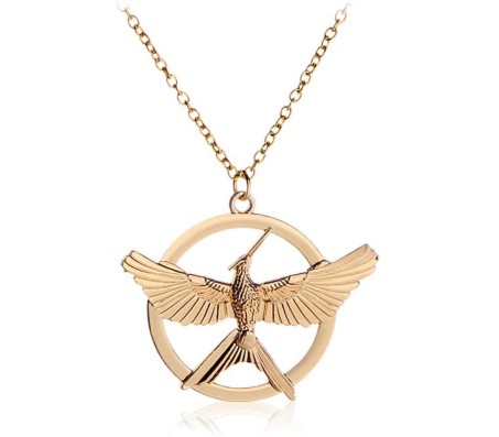 Hunger Games Mockingjay Open Wings Pendant Necklace Fashion Jewellery Accessory for Men and Women 