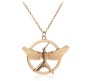 Hunger Games Mockingjay Open Wings Pendant Necklace Fashion Jewellery Accessory for Men and Women 