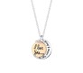 I Love You To The Moon And Back Half Moon and Gold Pendant Necklace Gift for Men and Women
