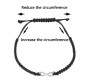 Couple Infinity Bracelet for Couple with Gold Silver Charm Love Black Thread Bracelet Adjustable for Men and Women