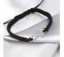 Couple Infinity Bracelet for Couple with Gold Silver Charm Love Black Thread Bracelet Adjustable for Men and Women