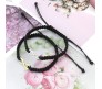 Couple Infinity Bracelet for Couple with Gold Silver Charm Love Black Thread Bracelet Adjustable for Men and Women