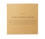 Card + Love Infinity Symbol Pendant Necklace Proposal Anniversary Birthday Gift for Girls and Women