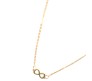 Infinity Pendant Necklace with Chain Dainty Infinity Symbol in Gold Plated for Girls and Women