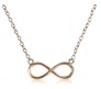 Infinity Pendant Necklace with Chain Dainty Infinity Symbol in Gold Plated for Girls and Women H1
