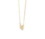 Infinity Pendant Necklace with Chain Dainty Infinity Symbol in Gold Plated for Girls and Women H1