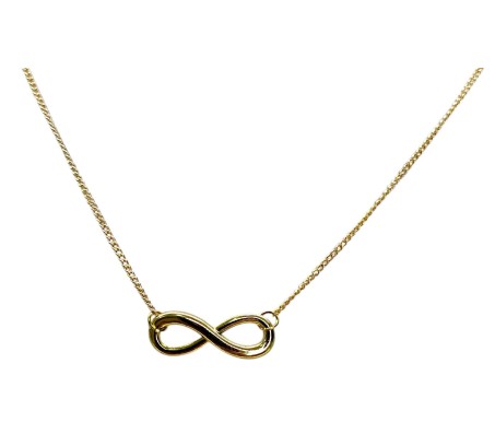 Infinity Pendant Necklace with Chain Dainty Infinity Symbol in Rose Gold Plated for Girls and Women M1