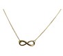 Infinity Pendant Necklace with Chain Dainty Infinity Symbol in Rose Gold Plated for Girls and Women M1