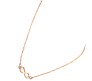 Infinity Pendant Necklace with Chain Dainty Infinity Symbol in Rose Gold Plated for Girls and Women