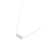 Infinity Pendant Necklace with Chain Dainty Infinity Symbol in Silver Plated for Girls and Women