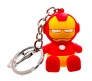 2 in 1 Mobile Holder Iron Man Rubber Keychain Key Chain for Car Bikes Key Ring