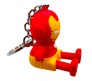 2 in 1 Mobile Holder Iron Man Rubber Keychain Key Chain for Car Bikes Key Ring