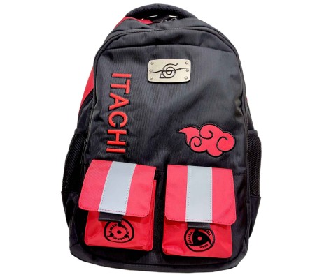  Anime Backpack Laptop Itachi Hidden Leaf Village Back Pack Fits 15.6 Inch Laptop School Bag for Men and Boys