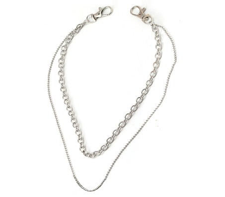 Jeans Chain Stainless Steel Silver Punk Cool Pants Gothic Pocket Hip Hop Biker Trousers Chain Jewelry Accessories for Men and Women D1 Jeans Chain Stainless Steel Silver Punk Cool Pants Gothic Pocket Hip Hop Biker Trousers Chain Jewelry Accessories for Men and Women D1