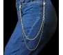 Jeans Chain Stainless Steel Silver Punk Cool Pants Gothic Pocket Hip Hop Biker Trousers Chain Jewelry Accessories for Men and Women D1 Jeans Chain Stainless Steel Silver Punk Cool Pants Gothic Pocket Hip Hop Biker Trousers Chain Jewelry Accessories for Men and Women D1