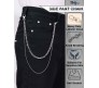 Jeans Chain Stainless Steel Silver Punk Cool Pants Gothic Pocket Hip Hop Biker Trousers Chain Jewelry Accessories for Men and Women D1 Jeans Chain Stainless Steel Silver Punk Cool Pants Gothic Pocket Hip Hop Biker Trousers Chain Jewelry Accessories for Men and Women D1