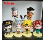 Anime JoJos Bizarre Action Figure Set of 7 Size 7-8CM Toy for Car Dashboard, Decoration, Cake Topper, Office Desk & Study Table Multicolor