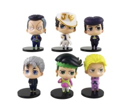 Anime JoJo Bizarre Action Figure Set of 6 Size 7-8CM Toy for Cake & Study Table