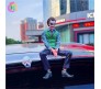 Joker Action Figure Heath Ledger with Mask And Bag 15cm Model Toy Statue Dashboard Sitting Pose for Decoration Collector and Car Accessories External Back Side Outside Decoration