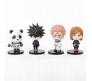 Set of 11 Jujutsu Kaisen Chibi Anime Figures 7-8 cm for Car Dashboard, Cake Decoration, Office Desk and Study Table Multicolor
