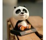 Kung Fu Panda Bobble Head for Car Dashboard with Mobile Holder Action Figure Toys Collectible Bobblehead Showpiece For Office Desk Table Top Toy For Kids and Adults Multicolor