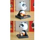 Kung Fu Panda Bobble Head for Car Dashboard with Mobile Holder Action Figure Toys Collectible Bobblehead Showpiece For Office Desk Table Top Toy For Kids and Adults Multicolor