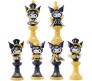 Anime Set of 6 Kuromi Action Figure Limited Edition Approx 15cm Mini Figure for Car Dashboard, Decoration Figurines, Cake, Office Desk & Study Table for Kids