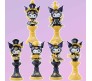 Anime Set of 6 Kuromi Action Figure Limited Edition Approx 15cm Mini Figure for Car Dashboard, Decoration Figurines, Cake, Office Desk & Study Table for Kids