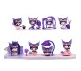 Anime Set of 8 Kuromi Action Figure Limited Edition 6-7cm Mini Figure for Car Dashboard, Decoration Figurines, Cake, Office Desk & Study Table for Kids