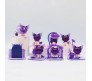 Anime Set of 8 Kuromi Action Figure Limited Edition 6-7cm Mini Figure for Car Dashboard, Decoration Figurines, Cake, Office Desk & Study Table for Kids